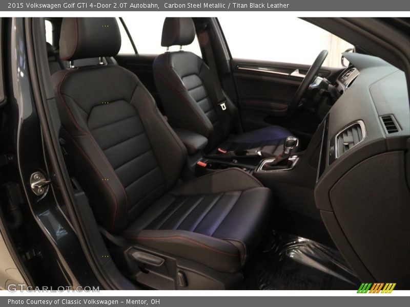 Carbon Steel Metallic / Titan Black Leather 2015 Volkswagen Golf GTI 4-Door 2.0T Autobahn
