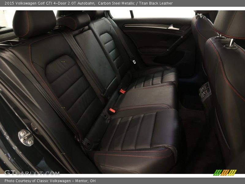 Carbon Steel Metallic / Titan Black Leather 2015 Volkswagen Golf GTI 4-Door 2.0T Autobahn