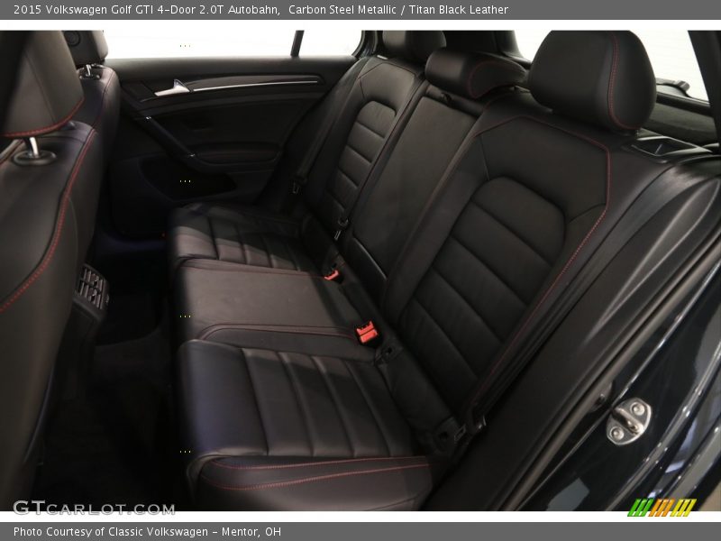 Carbon Steel Metallic / Titan Black Leather 2015 Volkswagen Golf GTI 4-Door 2.0T Autobahn