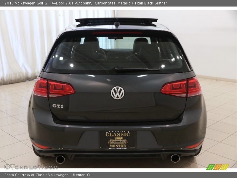 Carbon Steel Metallic / Titan Black Leather 2015 Volkswagen Golf GTI 4-Door 2.0T Autobahn