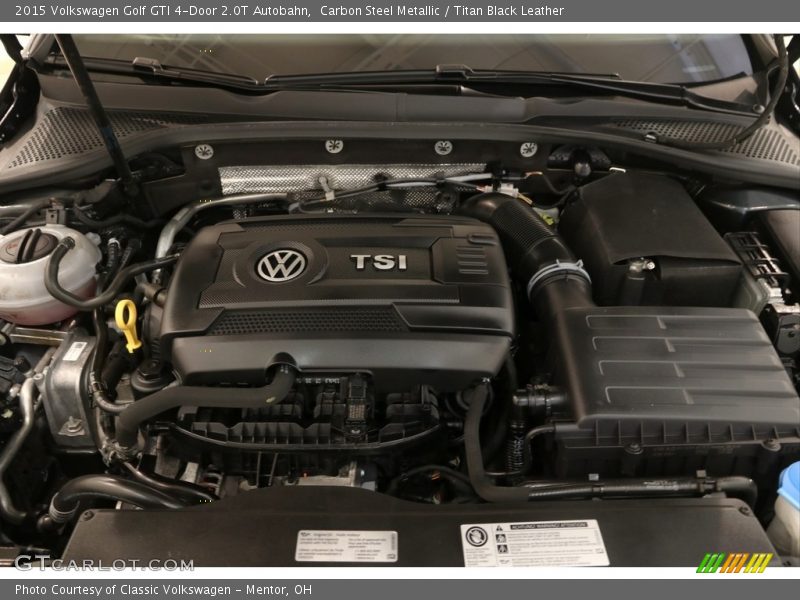 Carbon Steel Metallic / Titan Black Leather 2015 Volkswagen Golf GTI 4-Door 2.0T Autobahn