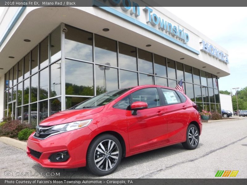 Milano Red / Black 2018 Honda Fit EX
