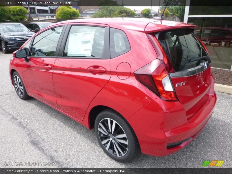Milano Red / Black 2018 Honda Fit EX