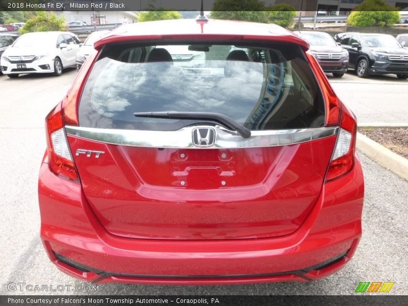 Milano Red / Black 2018 Honda Fit EX