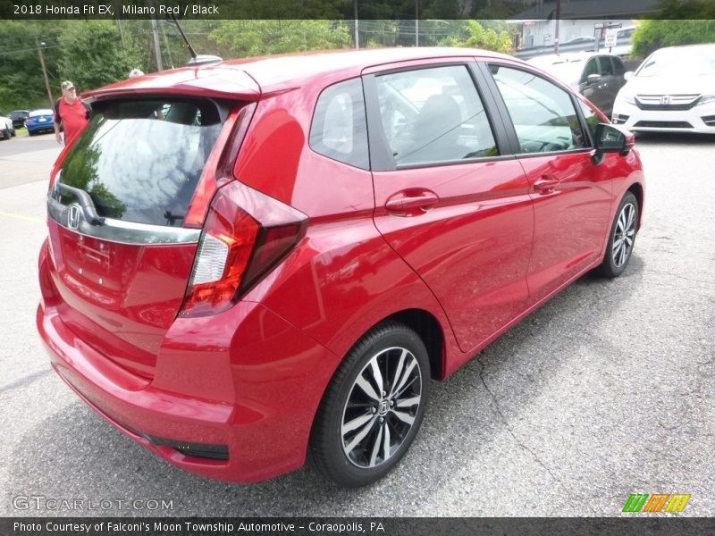Milano Red / Black 2018 Honda Fit EX