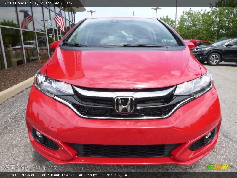 Milano Red / Black 2018 Honda Fit EX