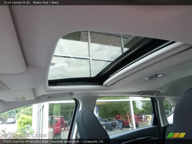 Milano Red / Black 2018 Honda Fit EX