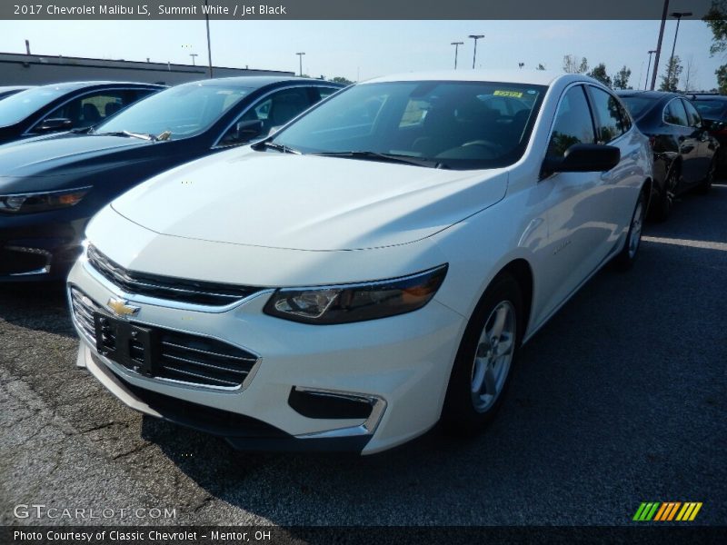 Summit White / Jet Black 2017 Chevrolet Malibu LS