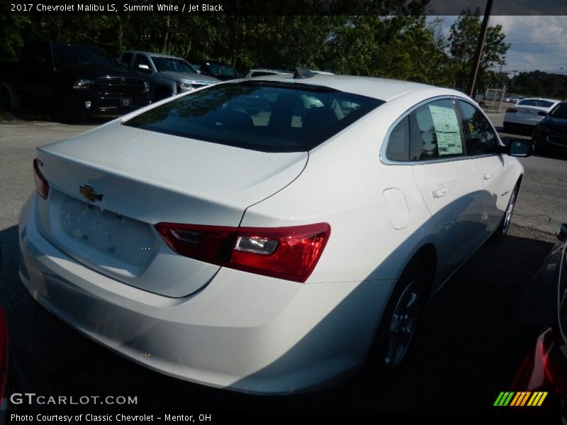Summit White / Jet Black 2017 Chevrolet Malibu LS