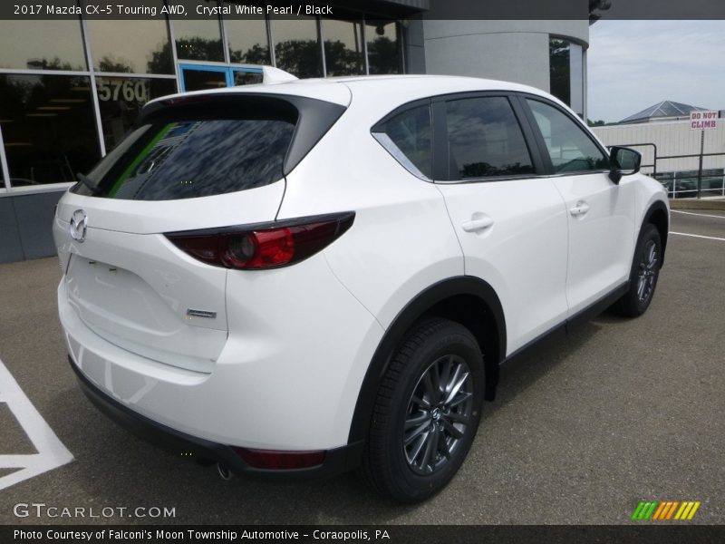 Crystal White Pearl / Black 2017 Mazda CX-5 Touring AWD