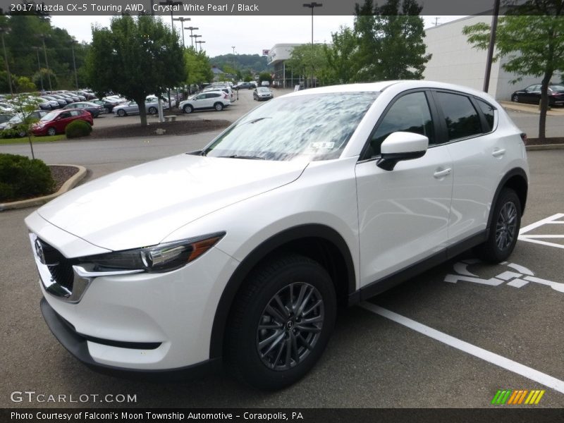 Crystal White Pearl / Black 2017 Mazda CX-5 Touring AWD