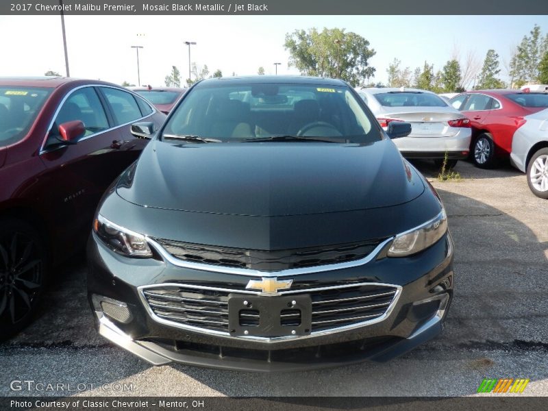 Mosaic Black Metallic / Jet Black 2017 Chevrolet Malibu Premier