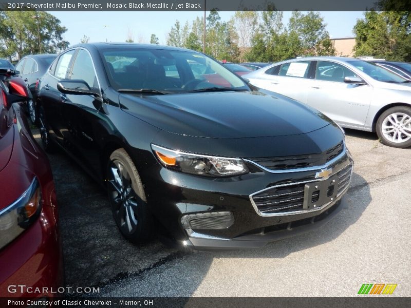 Mosaic Black Metallic / Jet Black 2017 Chevrolet Malibu Premier