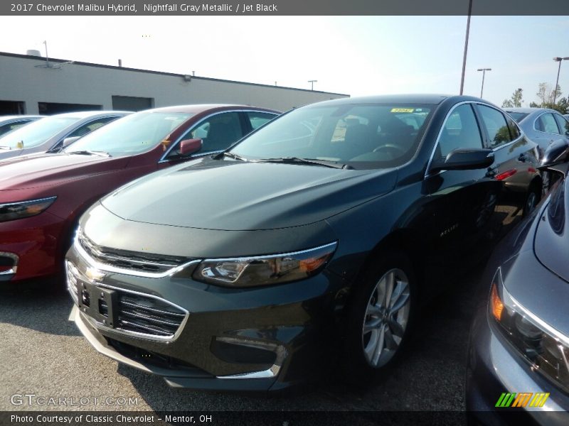 Nightfall Gray Metallic / Jet Black 2017 Chevrolet Malibu Hybrid