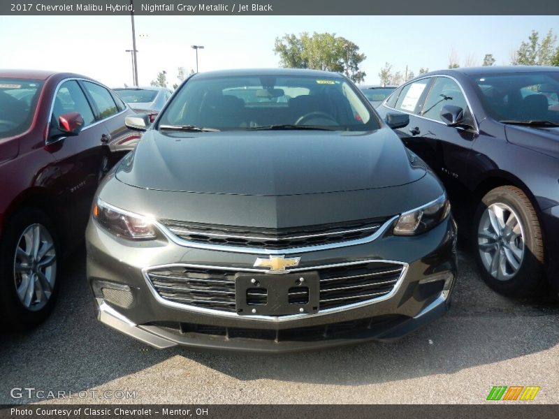 Nightfall Gray Metallic / Jet Black 2017 Chevrolet Malibu Hybrid