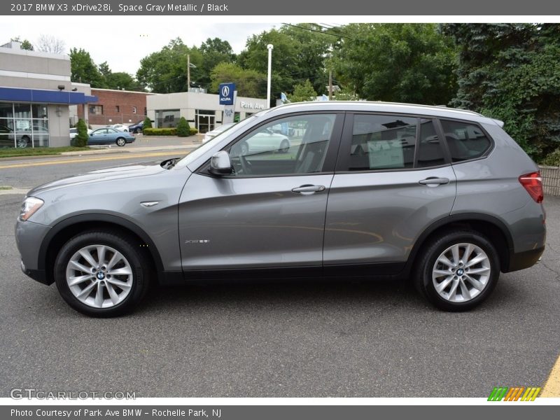 Space Gray Metallic / Black 2017 BMW X3 xDrive28i