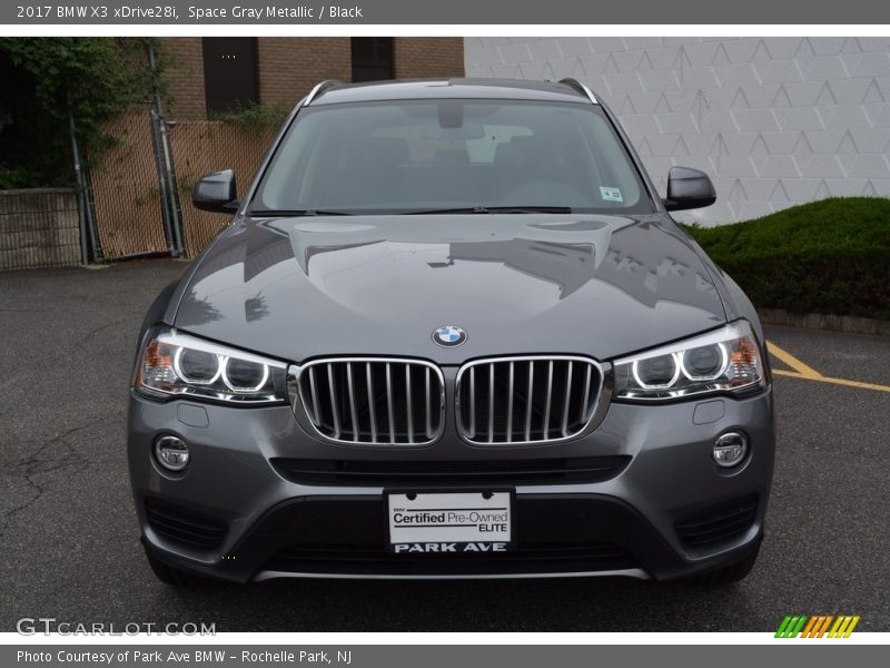 Space Gray Metallic / Black 2017 BMW X3 xDrive28i