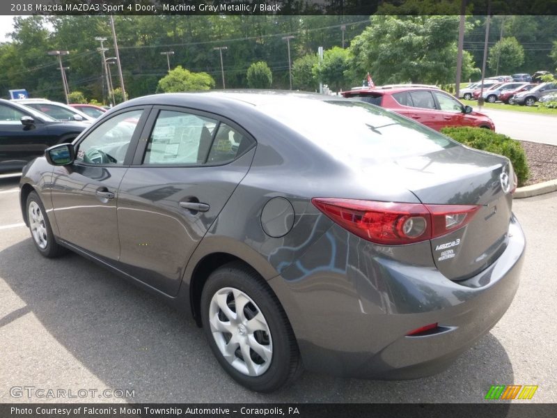 Machine Gray Metallic / Black 2018 Mazda MAZDA3 Sport 4 Door