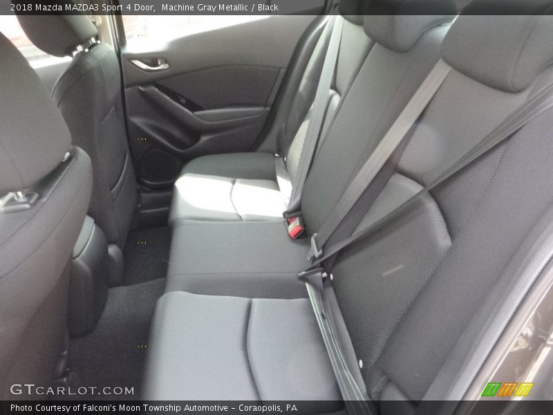 Machine Gray Metallic / Black 2018 Mazda MAZDA3 Sport 4 Door