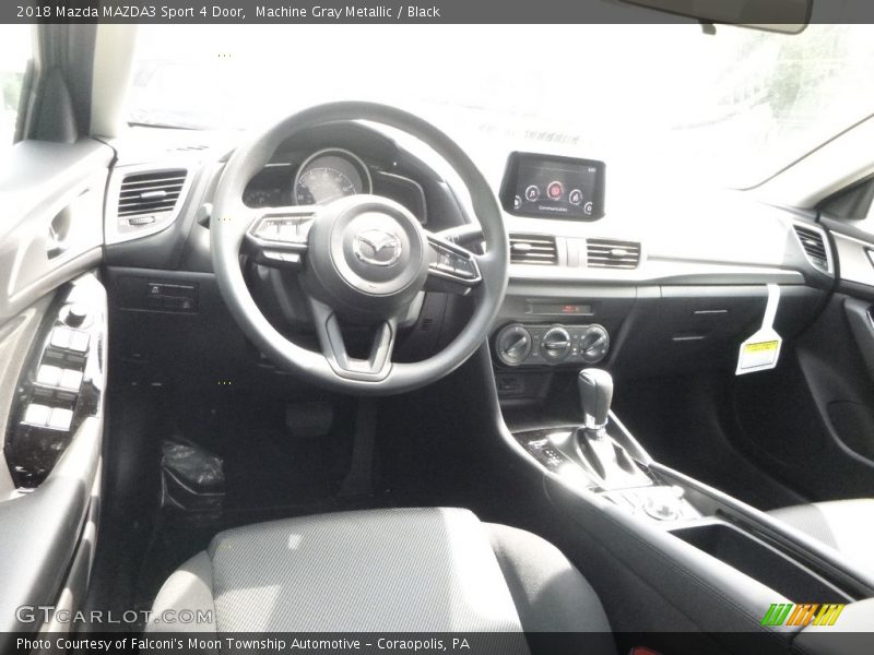 Machine Gray Metallic / Black 2018 Mazda MAZDA3 Sport 4 Door