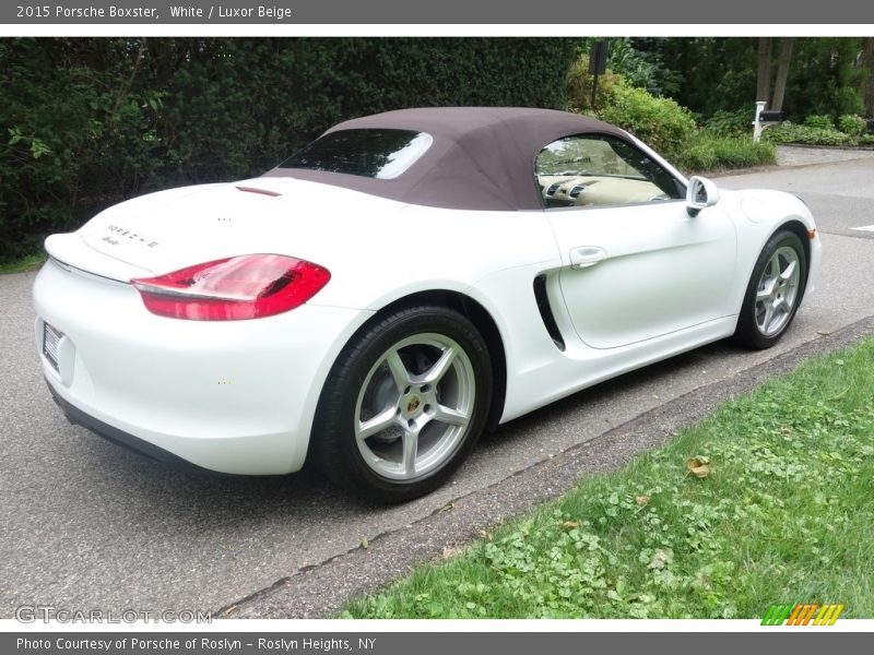 White / Luxor Beige 2015 Porsche Boxster
