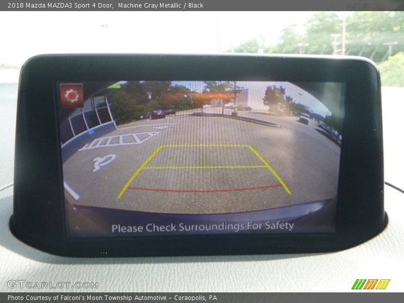 Machine Gray Metallic / Black 2018 Mazda MAZDA3 Sport 4 Door
