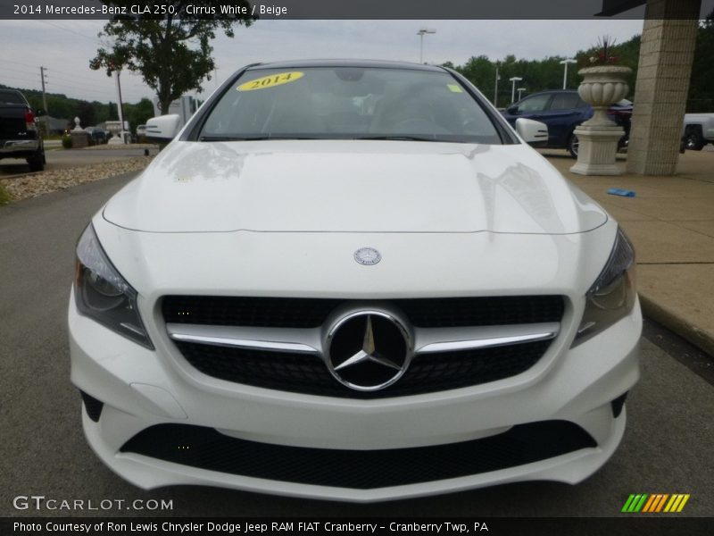 Cirrus White / Beige 2014 Mercedes-Benz CLA 250