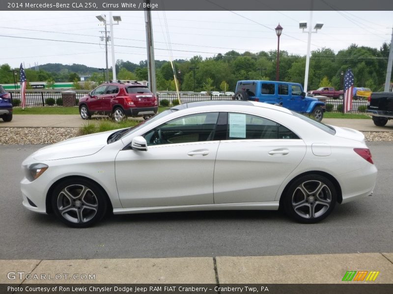 Cirrus White / Beige 2014 Mercedes-Benz CLA 250