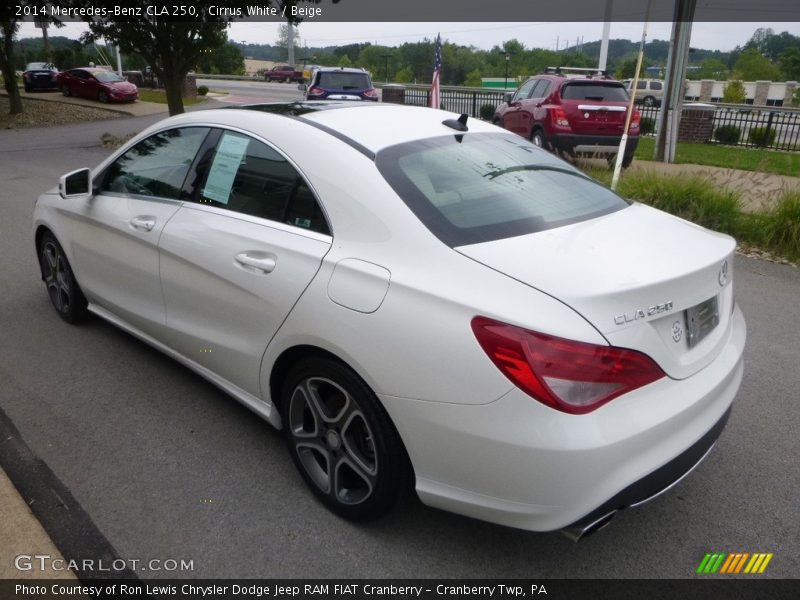 Cirrus White / Beige 2014 Mercedes-Benz CLA 250
