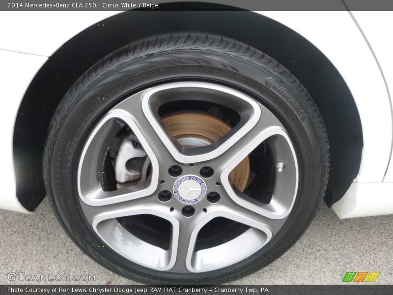 Cirrus White / Beige 2014 Mercedes-Benz CLA 250