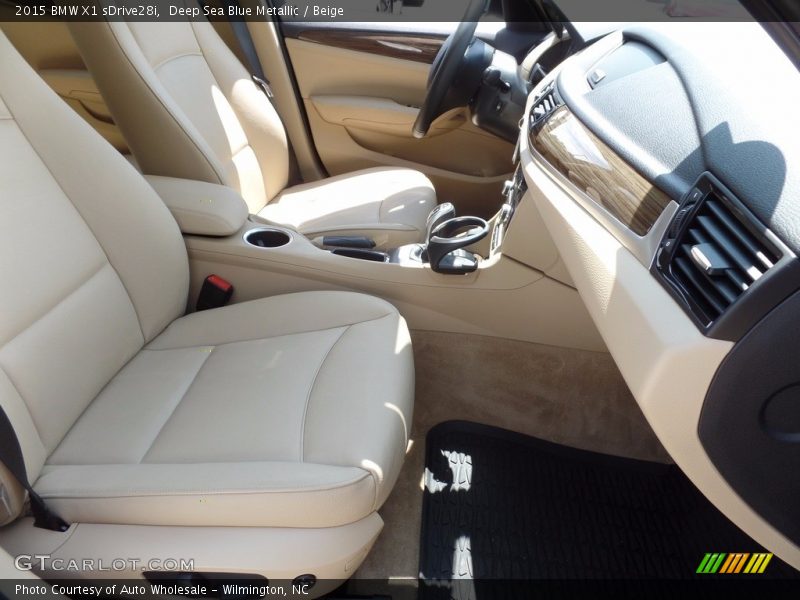 Deep Sea Blue Metallic / Beige 2015 BMW X1 sDrive28i