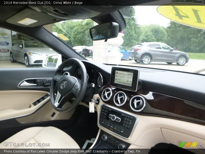 Cirrus White / Beige 2014 Mercedes-Benz CLA 250