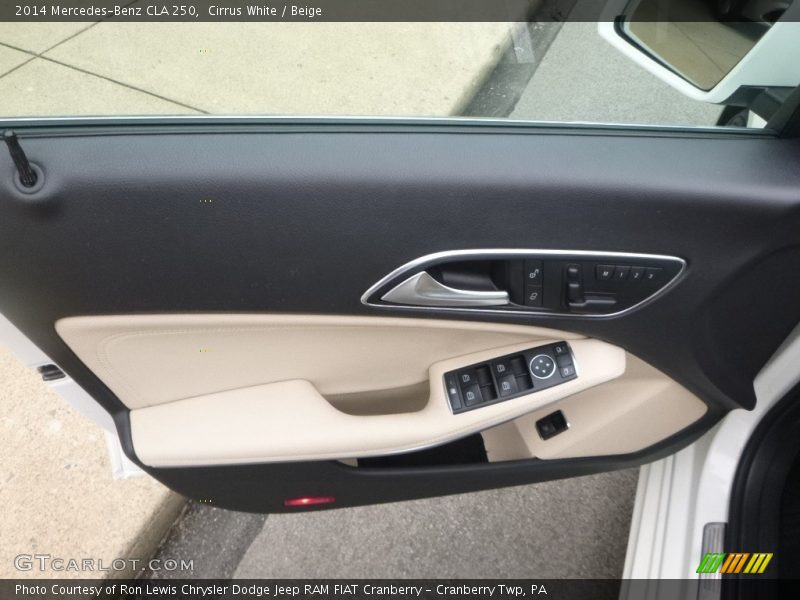Cirrus White / Beige 2014 Mercedes-Benz CLA 250