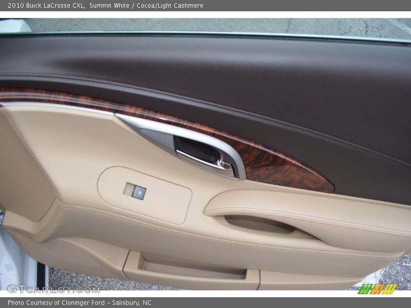 Summit White / Cocoa/Light Cashmere 2010 Buick LaCrosse CXL