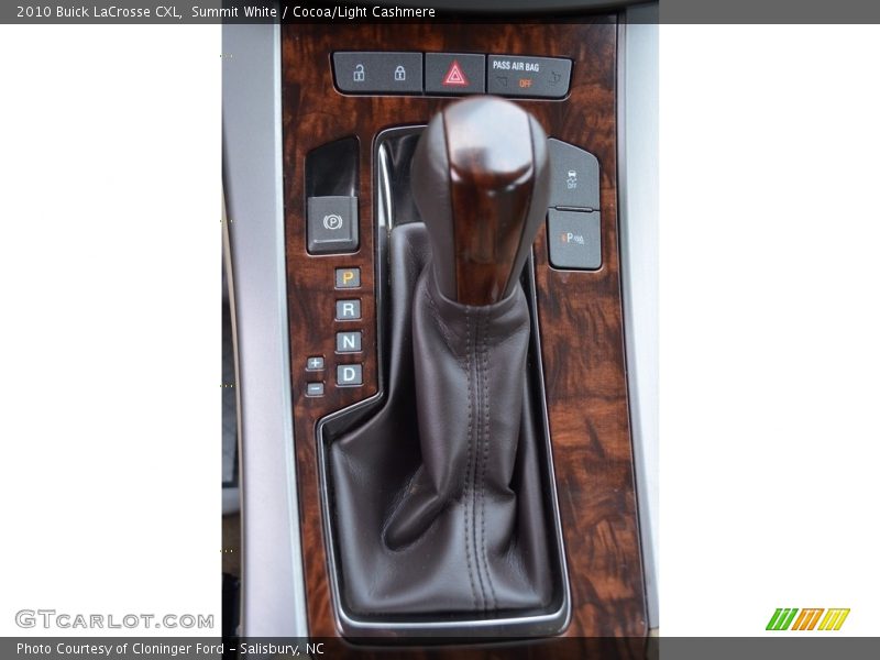 Summit White / Cocoa/Light Cashmere 2010 Buick LaCrosse CXL