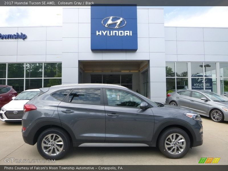 Coliseum Gray / Black 2017 Hyundai Tucson SE AWD