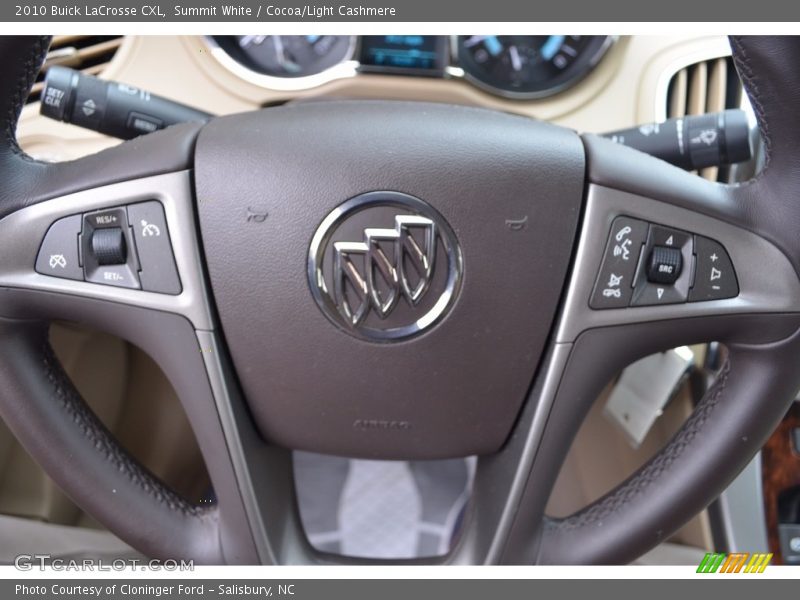 Summit White / Cocoa/Light Cashmere 2010 Buick LaCrosse CXL