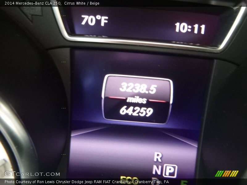 Cirrus White / Beige 2014 Mercedes-Benz CLA 250