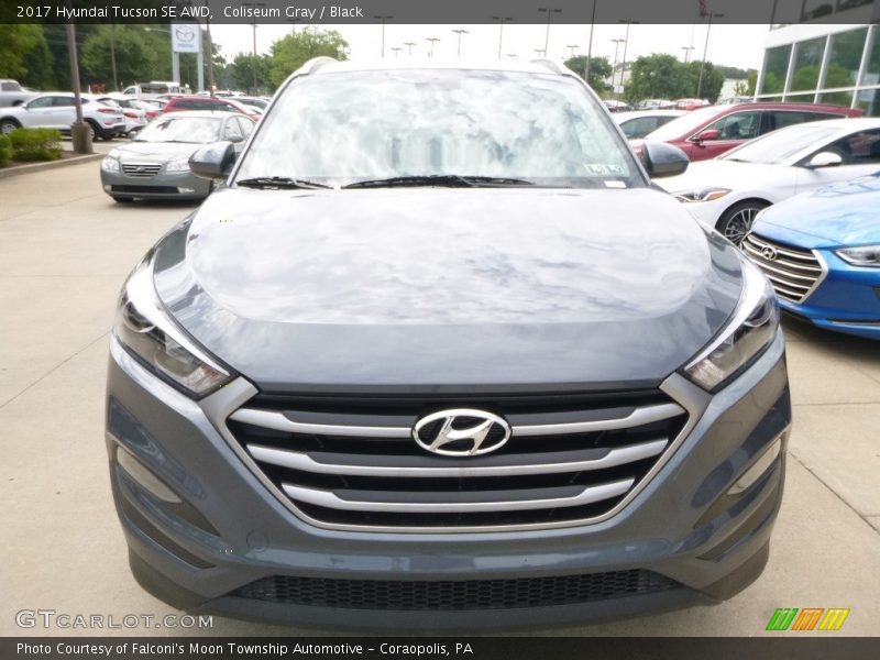 Coliseum Gray / Black 2017 Hyundai Tucson SE AWD