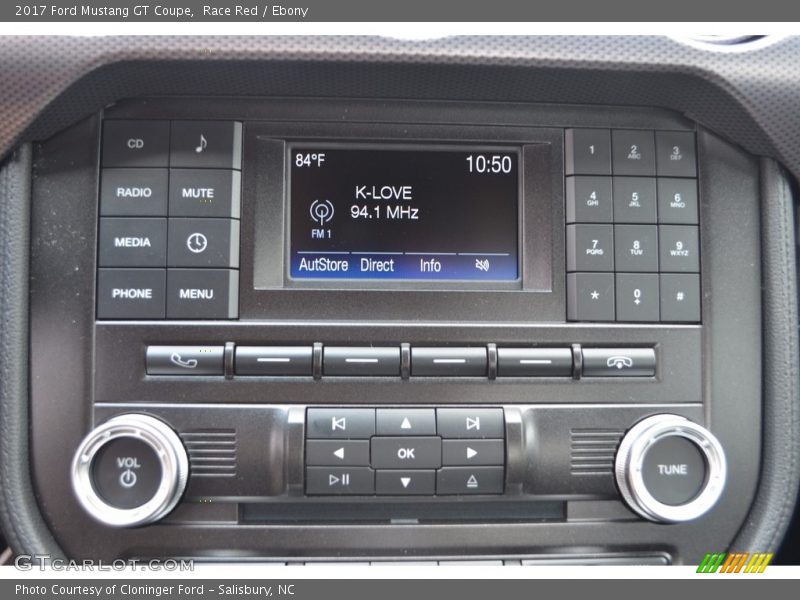 Controls of 2017 Mustang GT Coupe
