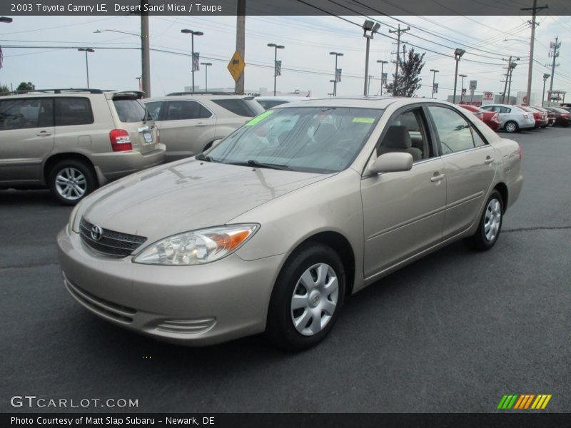 Desert Sand Mica / Taupe 2003 Toyota Camry LE