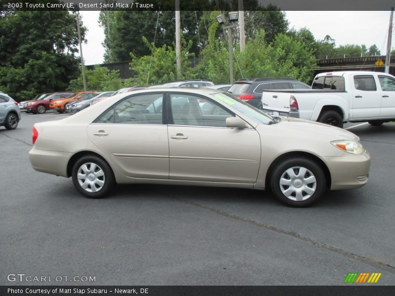 Desert Sand Mica / Taupe 2003 Toyota Camry LE