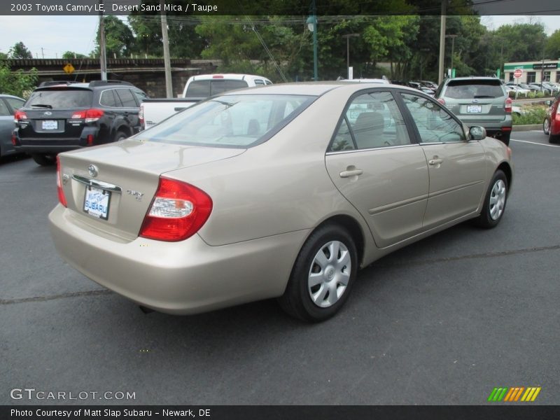 Desert Sand Mica / Taupe 2003 Toyota Camry LE