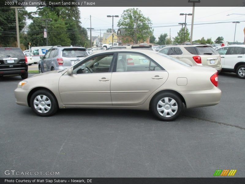 Desert Sand Mica / Taupe 2003 Toyota Camry LE