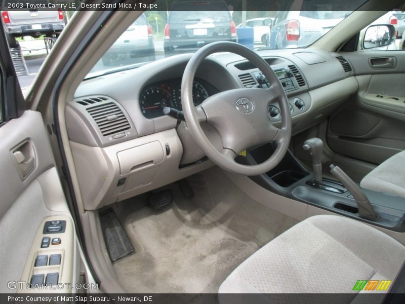 Desert Sand Mica / Taupe 2003 Toyota Camry LE