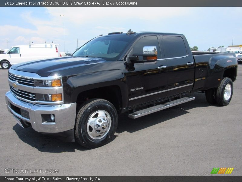 Black / Cocoa/Dune 2015 Chevrolet Silverado 3500HD LTZ Crew Cab 4x4