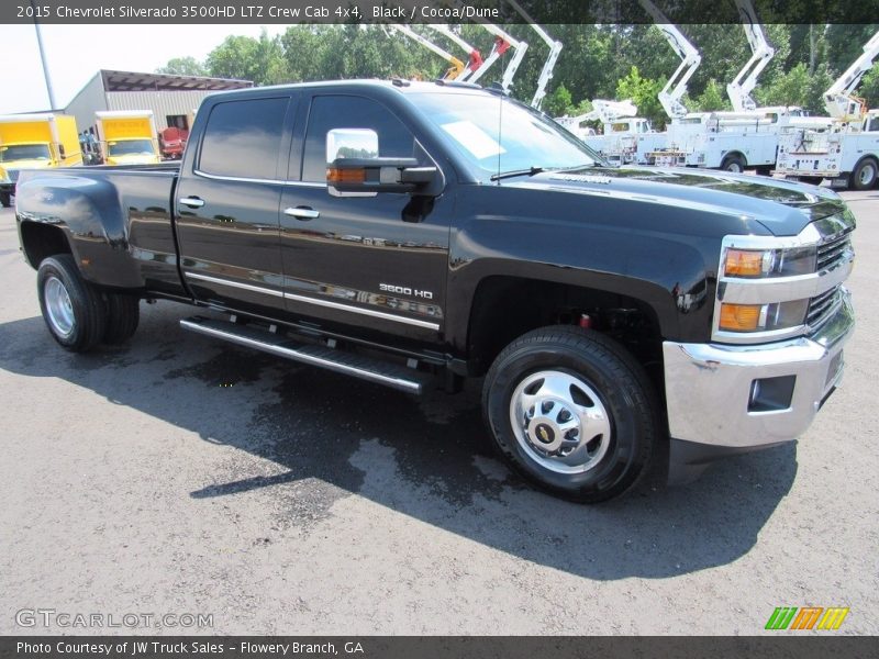 Black / Cocoa/Dune 2015 Chevrolet Silverado 3500HD LTZ Crew Cab 4x4