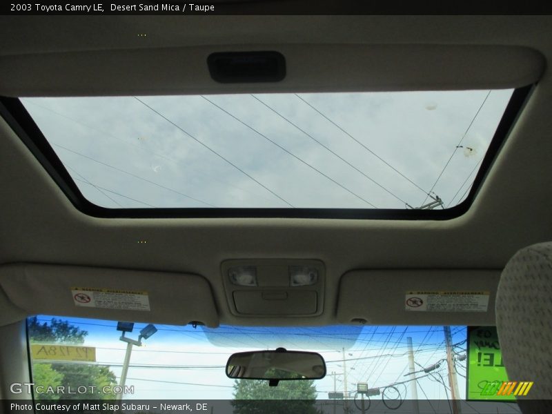 Desert Sand Mica / Taupe 2003 Toyota Camry LE