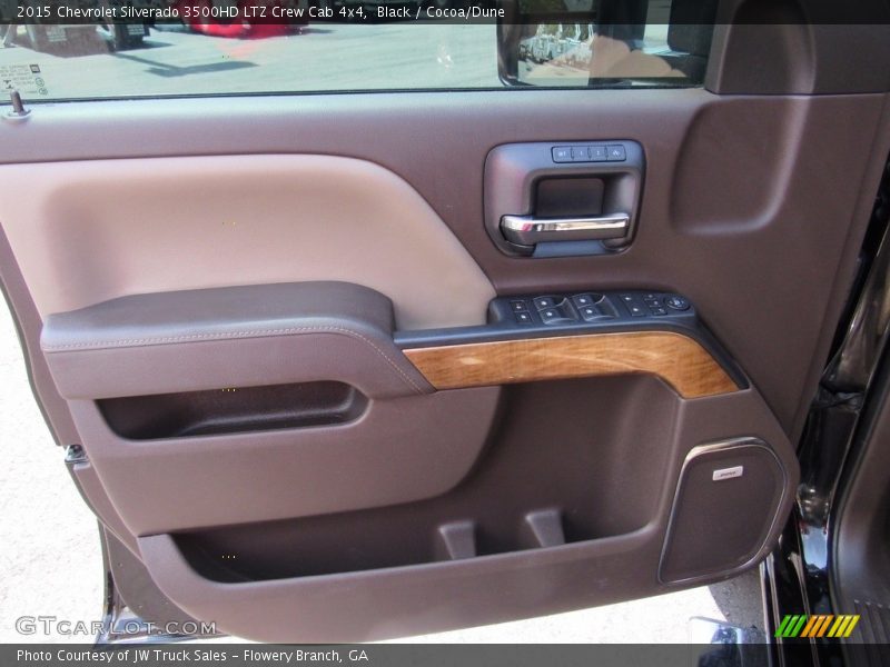 Black / Cocoa/Dune 2015 Chevrolet Silverado 3500HD LTZ Crew Cab 4x4