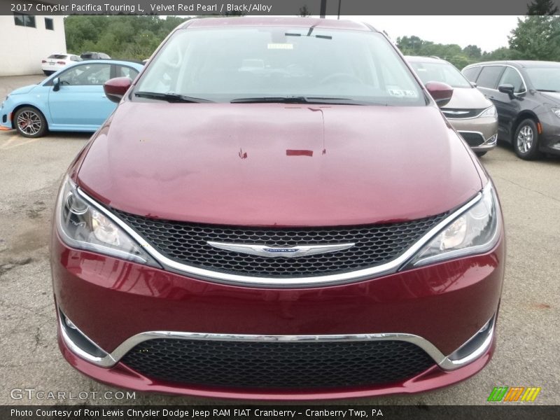 Velvet Red Pearl / Black/Alloy 2017 Chrysler Pacifica Touring L